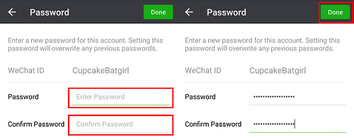 wechat pay password reset